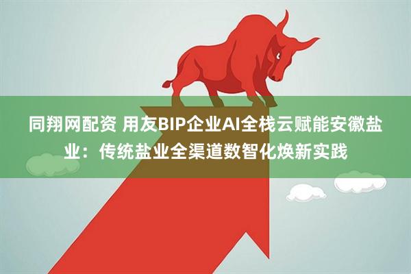 同翔网配资 用友BIP企业AI全栈云赋能安徽盐业：传统盐业全渠道数智化焕新实践